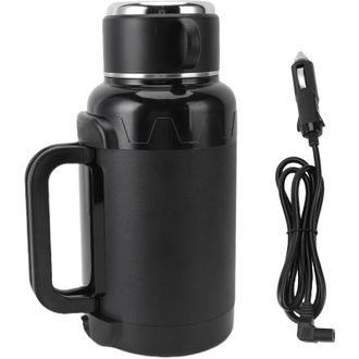 OEM Hervidor El&eacute;ctrico Para Coche Crezuo De 1500 Ml, De Acero Inoxidable 304, Con Pantalla Led De Temperatura Y Protecci&oacute;n Contra Quemaduras En Seco, Con 