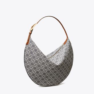 Tory Burch Womens T Monogram Balloon Bag, One Size