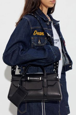 Dsquared2 Suede Handbag, Womens, Black