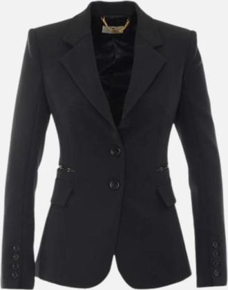 Elisabetta Franchi jack van dubbellaagse stretchcr&ecirc;pestof