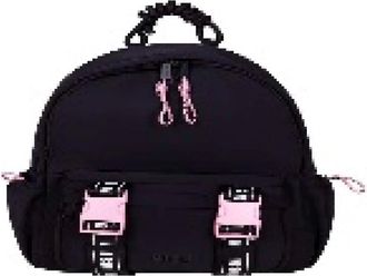 Msgm Logo-strap Backpack - unisex - MSGM - Backpacks - Black - ONE SIZE - Bags