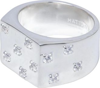 Hatton Labs Rings - Dames - Ringen - Grijs - 58 MM - Accessoires
