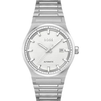 HUGO BOSS Grijze RVS Dress Watch