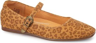 Yellow Box Womens Collin Mary Jane Flat In Leopard