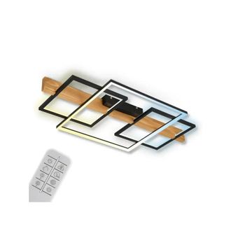 Briloner Plafoniera Led Bioclim&aacute;tica 75x40 Cm 44w 4400lm Negra Con Control Remoto