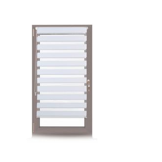Relaxdays Relaxdays - 4 Estores Dobles De Sujeci&oacute;n Fija, Sin Perforaciones De Tela Blanco 56x156 Cm, Blanco