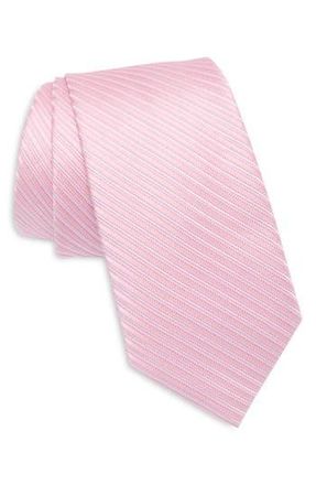 Calvin Klein Gregory Stripe Tie in Pink at Nordstrom Rack