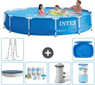 Intex Piscina Con Estructura Redonda - 366x76 Cm - 7-piezas S31558