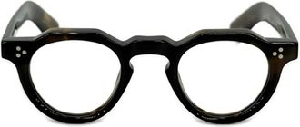 Lesca Bertholt bril met rond montuur - Zwart