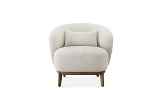 Castlery Avery Armchair Customized, (Performance Classic Twill) Cream, Spill-Resistant, Compact for Home Use, Ergonomic Chair