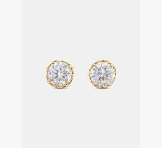 Kate Spade New York Womens That Sparkle Round Earrings in Neutral