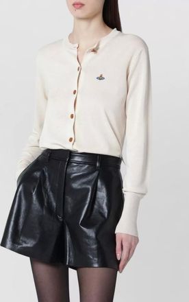 Vivienne Westwood cotton cardigan long sleeves ribbed cuffs hem