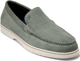 Cole Haan Greenwich Grand Venetian Loafer in Dusty Olive Suede /Angora at Nordstrom, Size 11.5