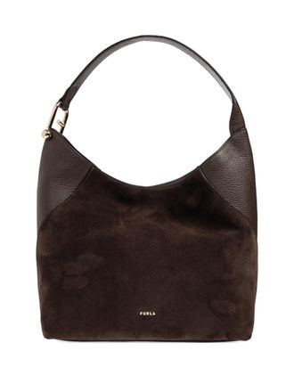 Furla medium Lara panelled tote bag - Brown