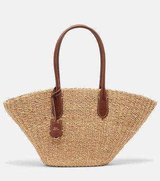 Polo Ralph Lauren Bellport Medium raffia basket bag