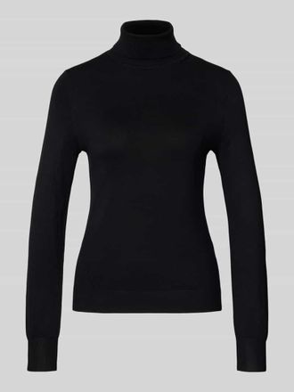 Comma Strickpullover mit Rollkragen in Black, Gr&ouml;&szlig;e 36
