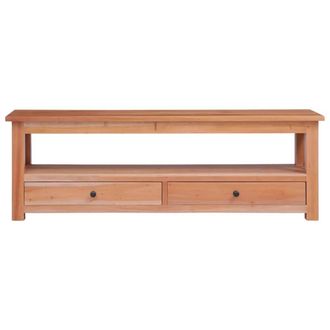 Berkfield Home TV Cabinet 120x30x40 cm Solid Mahogany Wood in Brown | Size: 120 x 30 x 40 cm