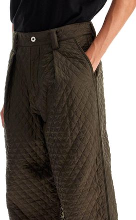 Burberry Mens Army Green Nylon Pant - Dark Brown - Size EU 48 (Mens)