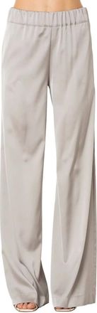 D.exterior Pantaloni Palazzo in Raso - - Trousers - Donna - Grigio - M