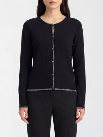 Liu Jo Cardigan slim fit in misto viscosa con profili a contrasto e bottoni