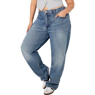 Good American Good 90s Relaxed Fit Jeans in Indigo575 at Nordstrom Rack, Size 00