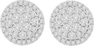 House of Brilliance 10K Yellow Gold 1.5 cttw Round Cut Diamond Earrings at Nordstrom