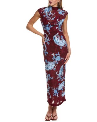 Hemant & Nandita Burnout Jacquard Maxi Dress