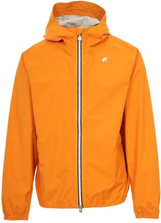 K-Way Heren, Jassen, Oranje, Maat: S Leer