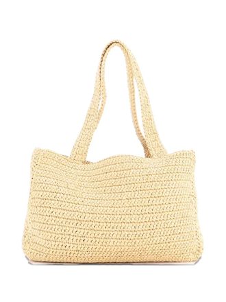 Valentino Garavani Superstar Shopping Raffia Medium tote bag - Beige