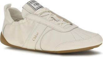 Chlo&eacute; Womens Kick Sneakers Eggshell Upper: Fabric; Sole: Rubber