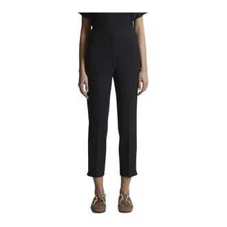 PESERICO Dames, Broeken, Blauw, Maat: M Leer