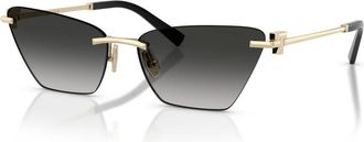 Tiffany & Co. Butterfly Zonnebril - Dames - Accessoires - Geel - Maat: 61 MM