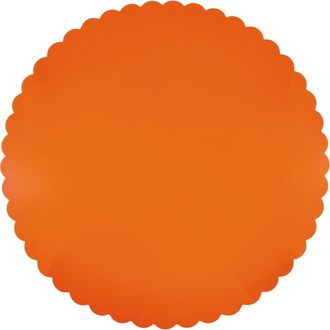 Mariposa Scalloped Set of 2 Placemats in Orange at Nordstrom
