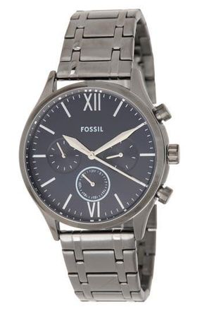 Fossil Fenmore Multifunction Bracelet Watch, 44mm in Black at Nordstrom Rack