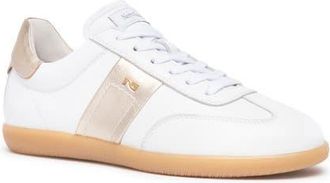 Nero Giardini Low Top Sneaker in White/Gold at Nordstrom, Size 10Us