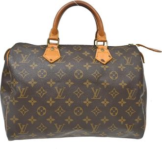Louis Vuitton Speedy Monogram Canvas Brown Canvas Handbag (Pre-Owned)
