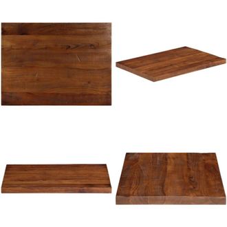 vidaXL Piano Tavolo 90x60x2,5 cm Rettangolare in Massello di Recupero - Tavolo in legno naturale - Tavolo in legno riciclato