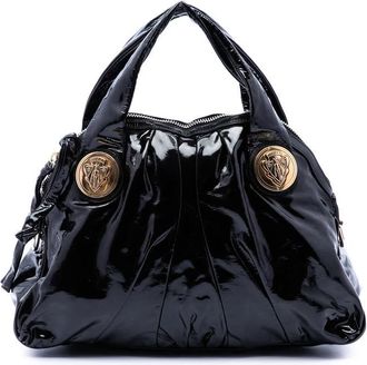 Gucci Pre-owned Gucci Large Patent Hysteria Satchel Ladies LSUKXGG5DICPGPXY