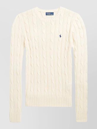 Polo Ralph Lauren wool cashmere cable knit slim fit sweater