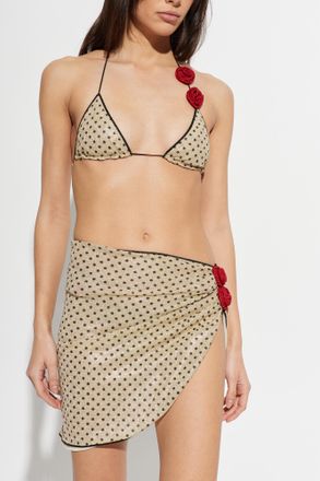 Os&eacute;ree Pareu With Lurex Thread, Womens, Gold