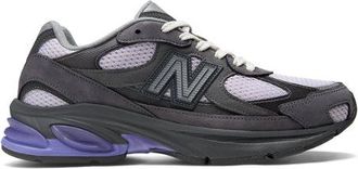 New Balance Unisex 2010 in Grigio/Viola, Pelle, Taglia 37.5