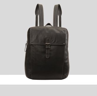 Paul Costelloe Mens Grayson Leather Backpack - Black - One Size