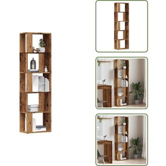 vidaXL The Living Store Libreria Legno Antico 45x24x159 cm in Legno Multistrato - Libreria antica