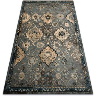 RugsX Rugsx - Alfombra De Lana Polonia Abrash Oriental, Flores Azul Claro Blue 170x235 Cm