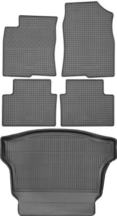 OEM Juego De Alfombrillas De Goma Para Coche Y Maletero Para Honda Civic X Hatchback (2017)