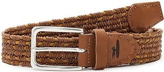 Johnnie-O Tessuto Mens Belts Tan : 2XL, Leather