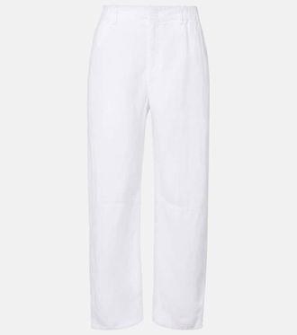 Velvet Taylor linen straight pants