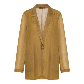 Seventy Blazers, female, Beige, Size: XS Giacca monopetto