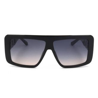 Guess Smoke Gradient Rectangular Ladies Sunglasses GU00109 01B 60