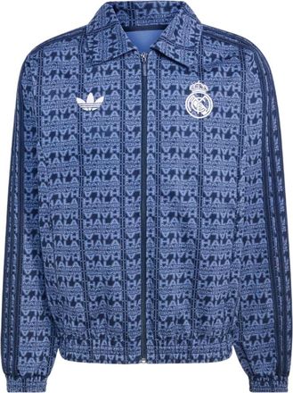 adidas x Real Madrid Lfstlr Track Top Asia Sizing Collegiate Navy Crew Blue KG2993